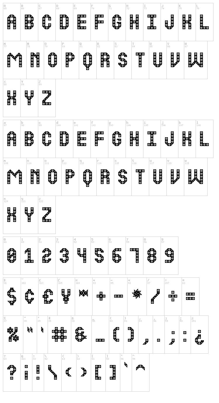 Boulding Work St font map